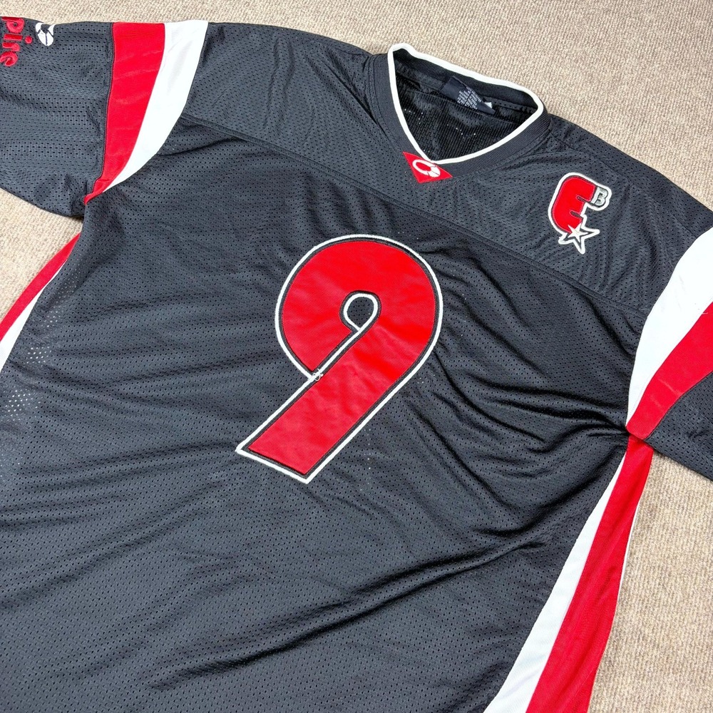 BGL Quality Clothing Jersey Mens Large Black Empire #9 Embroidered Mesh Athletic